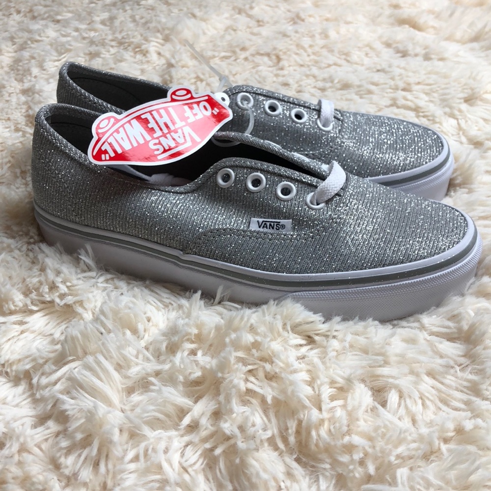 Vans authentic shimmer silver